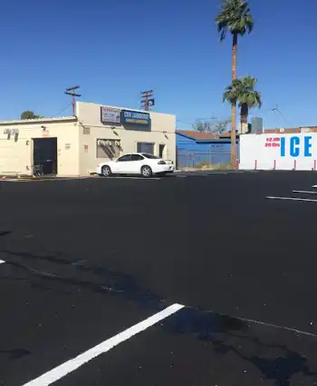 Ice Box In Parking Lot